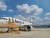 청주국제공항 주기장에 에어로케이가 지난 2월 들여온 항공기가 정비를 받고 있다. [사진 에어로케이]