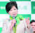 고이케 유리코 도쿄도지사가 2017년 9월 희망의 당 창당을 발표하고 있는 모습. 고이케 지사는 일본 자민당 65년 역사상 총재선거에 출마한 유일한 여성 정치인이다. [지지통신]