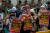 인도네시아의 무슬림 강경주의자들이 지난해 말 수라바야의 중국 총영사관 앞에서 중국 당국의 위구르족 탄압에 반대하는 시위를 벌이고 있다. [AFP=연합뉴스]