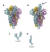 코로나19 바이러스의 스파이크(S) 단백질. 청회색으로 표시된 부분이 S단백질이며, S1과 S2 두 개의 서브 유닛(하부 구조)으로 구성돼 있다. 퓨린 절단으로 S1과 S2가 끊기면 S1 서버 유닛 모양이 달라지면(B그림)사람 세포의 수용체와 더 잘 결합할 수 있게 된다.