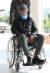 지난해 10월 서울중앙지검에 휠체어를 타고 출석하던 조국 전 법무부 장관 동생 조모씨의 모습. [연합뉴스]