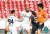 프로축구 K리그1 광주FC 펠리페(가운데)가 20일 성남전에서 골을 터트린 뒤 기뻐하고 있다. 8위에서 6위로 올라선 성남은 극적으로 파이널A에 진출했다. [사진 한국프로축구연맹]