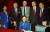 1993년 7월 20일 상원 법사위원회에서 열린 루스 베이더 긴즈버그 연방 대법관 후보자의 인준 청문회 시작에 앞서 의원들이 모였다. 왼쪽에서 두번째가 조 바이든 당시 민주당 상원의원이다. [로이터=연합뉴스[]