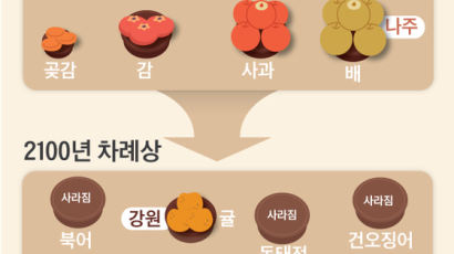 2100년 대한민국 추석 차례상…빨간 사과, 북어가 사라진다
