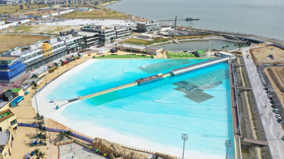 시흥 거북섬에서 서핑을…세계 최대 인공서핑 '웨이브파크' 개장