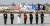 한ㆍ미연합군사령부 의장대가 양국 국기와 사령부기를 들고 있다. [한미연합사 제공]