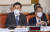 조재연 법원행정처장이 7일 오후 서울 여의도 국회에서 열린 국회 법사위의 대법원 등에 대한 국정감사에 출석해 의원들의 질의에 답하고 있다. 뉴스1 