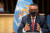 테워드로스 아드하놈 거브러여수스 세계보건기구(WHO) 사무총장이 지난 5일 스위스 제네바에서 열린 WHO 코로나19 대책회의에 참석했다. [로이터=연합뉴스]