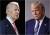 2020년 미국 대선의 민주당 후보자인 조 바이든(왼쪽) 전 부통령과 재선을 노리는 공화당 후보인 도널드 트럼프(오른쪽) 미국 대통령. [AP=연합뉴스]