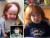 메이시 사워드의 가족과 친지들은 아이의 머리가 영화 '잇(It)'에 나오는 광대 페니 와이즈(왼쪽 작은 사진)처럼 됐다고 속상해했다. 오른쪽 사진은 제모크림을 머리에 바르기 전에 모발이 풍성한 메이시의 모습. [트위터 캡처]