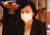 한성숙 네이버 대표가 14일 오전 경기도 성남시 네이버 본사를 항의 방문한 국민의힘 의원들과 만나 발언하고 있다. 연합뉴스