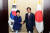 2016년 9월 7일 박근혜 전 대통령이 라오스 비엔티안 국제컨벤션센터에서 아베 신조 일본 총리와 정상회담을 하기에 앞서 인사하고 있다. [청와대사진기자단]