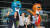 지난해 6월 11일 부산 해운대구 벡스코 제1전시장 앞 광장에 '2019 광주세계수영선수권대회'를 홍보하는 대회 마스코트인 수리와 달이 조형물이 설치돼 시민들이 상징물을 배경으로 기념촬영을 하고 있다. 송봉근 기자
