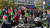 아제르바이잔 출신 미국인들이 10월 14일 워싱턴DC의 백악관 주변에서 아제르바이잔 국기를 들고 나로그노카라바흐에서 벌어지는 교전을 규탄하는 집회를 열고 있다. AFP=연합뉴스 