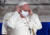 프란치스코 교황이 20일 로마 캄피돌리오 광장에서 열린 '세계 평화를 위한 기도'에 참석해 마스크를 쓰고 있다. AFP=연합뉴스
