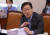 박범계 더불어민주당 의원이 지난 7월 27일 오후 서울 여의도 국회에서 열린 법제사법위원회 전체회의에서 의사진행발언을 하고 있다. 뉴스1