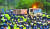 지난 5월 경북 성주 사드 기지 내 노후 장비 교체를 위해 군 수송차량이 경찰의 호위를 받으며 진입하고 있다. [소성리 종합상황실 제공=뉴스1]