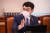 김남국 더불어민주당 의원이 22일 서울 여의도 국회에서 열린 법제사법위원회의 대검찰청에 대한 국정감사에서 질의를 하고 있다. 뉴스1