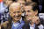 조 바이든(왼쪽) 전 부통령과 아들 헌터 바이든이 2010년 함께 농구경기를 관람하는 모습. 트럼프 대통령 탄핵 스캔들에서 헌터 바이든은 핵심 인물로 떠올랐다. [로이터=연합뉴스]