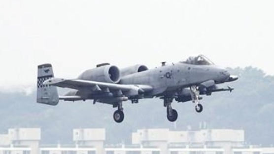 주한미군 A-10기, 훈련중 비폭발성 발사체 떨어뜨려…"실수"