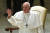 프란치스코 교황은 "동성 커플도 법적으로 보호받아야 한다"며 시민결합법 지지 의사를 밝혔다. AFP=연합뉴스