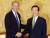조 바이든 미 대선후보가 2001년 8월 미 상원 외교위원장 자격으로 김대중 당시 대통령을 청와대에서 접견하고 있는 모습.[청와대사진기자단]
