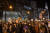 도널드 트럼프 대통령의 승복을 촉구하는 시위대가 지난 4일(현지시간) 시카고 트럼프타워 앞에서 행진을 벌이고 있다. [AP=연합뉴스]