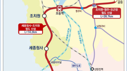 대전·세종·충북 광역철도 추진…“세종청사~청주공항 40분대로 단축” 