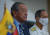  지난 8월 에콰도르 국방장관의 관련 기자회견 [로이터=연합뉴스]