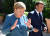 앙겔라 메르켈 독일 총리와 에마뉘엘 마크롱 프랑스 대통령. [AFP=연합뉴스]