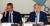 지난 2018년 10월 18일 고 조양호(오른쪽) 한진그룹 회장이 '제30차 한미재계회의'에서 미국의 무역확장법 232조에 대해 논의하는 모습.  왼쪽은 데이비드 코르다니 시그나 최고경영자. 뉴스1