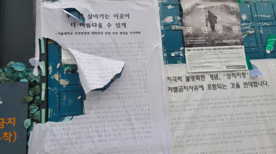 “동성애 반대” VS “혐오자 규탄”…서울대의 대자보 전쟁