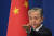 왕원빈 중국 외교부 대변인이 지난 9일 베이징에서 브리핑을 진행하고 있다.[AFP=연합뉴스]