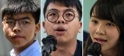 홍콩 법원, 조슈아 웡 등 운동가 3명에 실형 선고