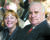 2000년 독일 통일 10주년 기념행사에서 앙겔라 메르켈 독일 총리와 나란히 앉은 콜 전 총리. [로이터=연합뉴스] 