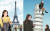 자신의 SNS에 에펠탑과 피사의 사탑 합성 사진을 올리고 랜선 여행을 즐기고 있는 배우 이시영씨. [SNS 캡처]