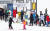전국 스키장이 코로나19 확산 방지를 위해 마스크 착용을 의무화하고 있다. 지난 6일 엘리시안 강촌 스키장의 리프트 탑승장 모습. [뉴스1]