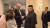 조선중앙TV가 보도한 2019년 2월 28일 도널드 트럼프 미국 대통령과 김정은 북한 국무위원장의 '하노이 작별' 장면. [연합뉴스]