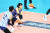 13일 인천 계양체육관에서 열린 흥국생명과 경기에서 리시브를 하는 도로공사 리베로 임명옥. [사진 한국배구연맹]