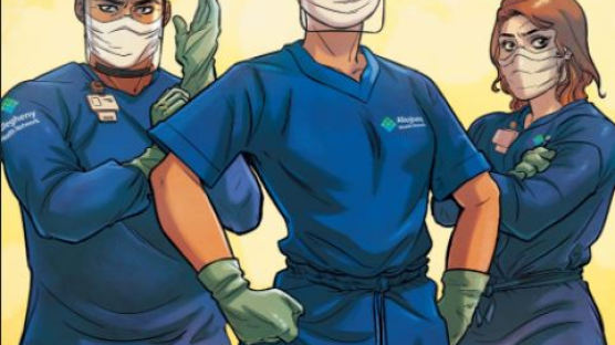  ‘코로나19 시대’의 영웅 간호사 마블 코믹스 히어로 된다