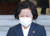 추미애 법무부 장관이 16일 오후 '권력기관 개혁' 합동브리핑을 마친 뒤 정부서울청사를 나서고 있다. 연합뉴스