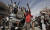 2011년 2월 22일 예멘의 사나에서 열린 대규모 반정부 시위, AP=연합뉴스 