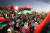 리비아의 뱅가지에서 2011년 10월 23일 벌어진 대규모 시위. AP=연합뉴스 