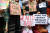 19세 불가촉천민 여성 집단 강간·살해 사건과 관련해 인도 전역에서 벌어진 항의 시위. AFP=연합뉴스