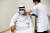 23일 두바이에서 한 시민이 화이자 백신을 맞고 있다.[AFP=연합뉴스]