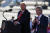 지난 10월 미국 대통령 선거 당시 애리조나주에서 열린 유세 현장에 참석해 연설하는 나이젤 패라지 영국 브렉시트당 대표. [로이터=연합뉴스]