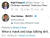 나이젤 패라지 영국 브렉시트당 대표의 트윗에 답한 천웨이화 중국 차이나데일리 EU지국장. [트위터 캡처][트위터 캡처]