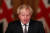 보리스 존슨 영국 총리가 지난달 30일(현지시간) 영국의 코로나19 대응 방침을 설명하고 있다. [AFP=연합뉴스]