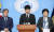 고 구하라씨의 오빠인 구호인씨가 지난해 5월 22일 서울 여의도 국회 소통관에서 구하라법 통과 촉구 기자회견을 하고 있다. [뉴스1]