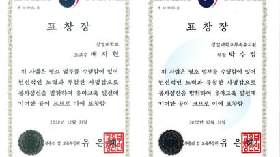 성결대 유아교육과 배지현 교수·성결대부속유치원장 박수정 교육부장관 표창